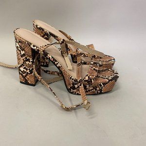SNAKESKIN PRINTED PLATFORMS